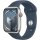 Apple Watch S9 Aluminium Cellular 45mm Silber (Sportarmband sturmblau) M/L NEW