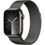 Apple Watch S9 Edelstahl Cellular 41mm Graphit (milanaise...