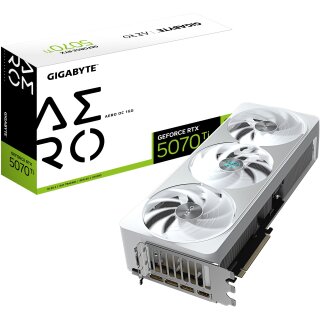 RTX 5070 Ti 16GB Gigabyte Aero OC GDDR7 3 Fan white