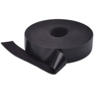Klettband 20mm breit 10m Rolle schwarz