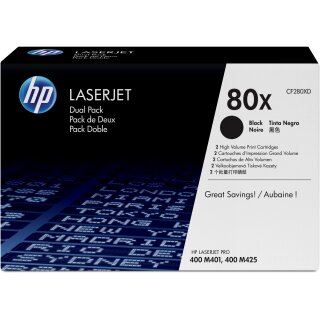 HP original Toner cartridge CF280XD black high capacity 2 x 6.900 pages 2-pack