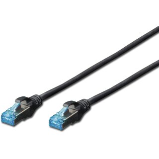 DIGITUS Patchkabel RJ45 SF/UTP Cat5e 1.00m sch. Hebelschutz Polybeutel
