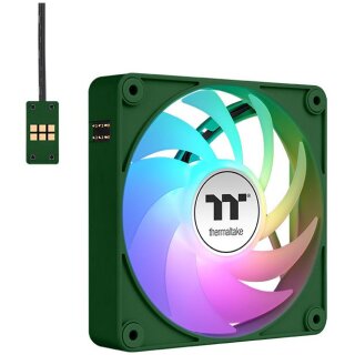 140mm Thermaltake CT140 EX ARGB Sync PC Cooling Fan Racing Green 3 Pack