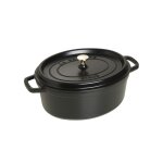 Staub La Cocotte 29cm oval. schwarz. Gusseisen