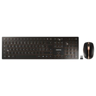 Cherry Desktop DW 9100 Slim [CH] WL AES Black/copper BT