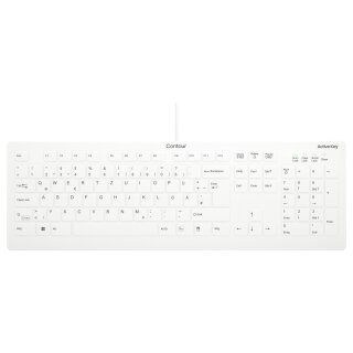Cherry Keyboard AK-C8112 Medical corded sealed [DE] white IP68 kabelgebunden. vollversiegelt. IP68