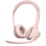 Logitech H390 Headset on-ear wired USB-A rose
