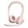 Logitech H390 Headset on-ear wired USB-A rose