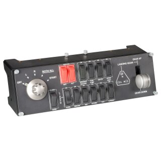 Logitech Flight Switch Panel Flight simulator instrument panel wired for PC