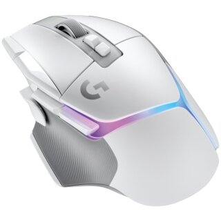 Logitech G G502 X PLUS Mouse optical wireless 2.4 GHz USB Logitech Lightspeed receiver white