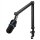 Logitech Yeticaster GX Dynamic RGB Gaming Mic with Lightsync and Premium Desktop Microphone Boom Arm - BLACK