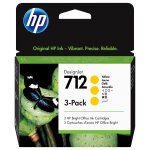 HP 712 3-Pack 29-ml Yellow DesignJet Ink Cartridge