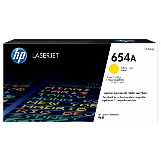 HP 654A original Toner cartridge CF332A yellow standard capacity 15.000 pages 1-pack