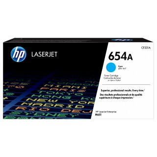 HP 654A Original Toner cyan Standardkapazitt 15.000 Seiten 1er-Pack