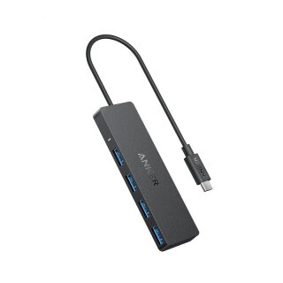 Anker 4-in1 Data Hub USB-A 4 x UBS-A 3.0 5Gbit/s inkl. 20cm Kabel black