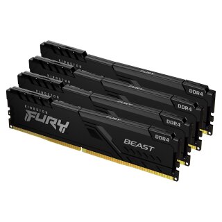 KINGSTON 64GB 3600MHz DDR4 CL18 DIMM Kit of 4 FURY Beast Black