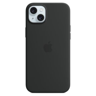 APPLE iPhone 15 Plus Silicone Case with MagSafe - Black