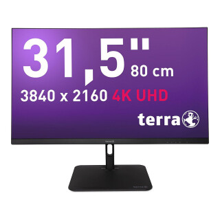 80cm/31,5" (3840x2160) Terra 3295W PV 4k IPS 5ms HDMI DP RJ45 USB-C Speaker Black
