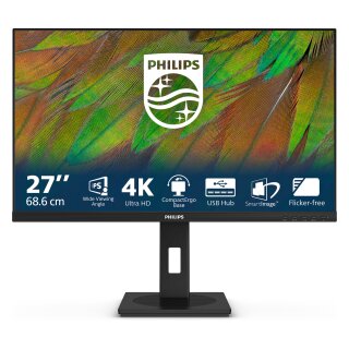 68,6cm/27" (3840x2160) Philips 27B1N3800 16:9 4K UHD IPS 4ms 60Hz 2xHDMI DP USB Speaker Pivot Black