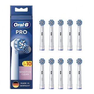 Oral-B Aufsteckbürsten Sensitive Clean 10-Pack Braun