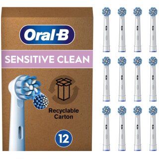 Oral-B Aufsteckbürsten Sensitive Clean 12-Pack Weiß