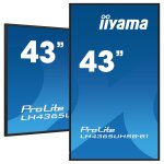 109cm/43" (3840x2160) iiyama ProLite LH4365UHSB-B1...
