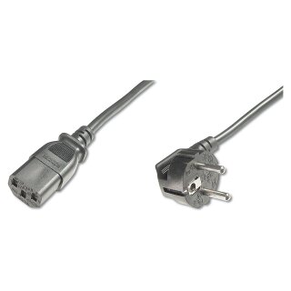 DIGITUS Netzanschlusskabel C13, 5m, schwarz