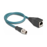 M12 Adapterkabel X-kodiert 8 Pin Stecker zu RJ45 Buchse...