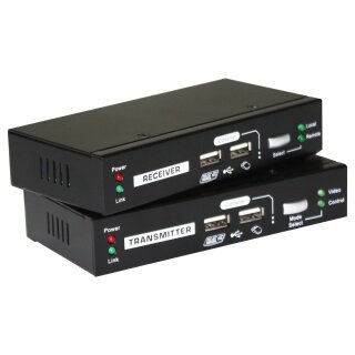 KVM Extender KVM-9036 over IP 2xUSB