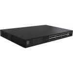 Switch 24x FE FGP-2831 2xGE 2xGSFP 19" 390W 24xPoE+
