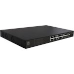 Switch 24x GE GEP-2821 2xGE 2xGSFP 19" 390W 24xPoE+