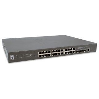 Switch 24x GE GTP-2871 4x10GSFP+19" 400W 24xPoE+