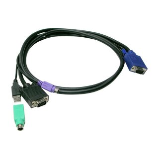 KVM Kabel ACC-3201 USB+PS/2 1.80m