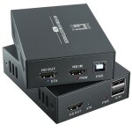 HDMI over Cat.5/6 Extender kit 4K. 100m schwarz