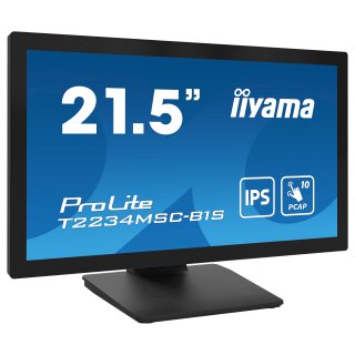 IIYAMA 54.6cm (21.5") T2234MSC-B1S 16:9 M-Touch HDMI+DP IPS retail