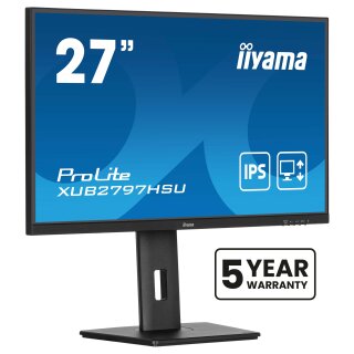 IIYAMA 68.5cm (27") XUB2797HSU-B2 16:9 HDMI+DP+2xUSB Lift
