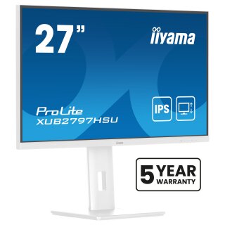 IIYAMA 68.5cm (27") XUB2797HSU-W2 16:9 HDMI+DP+2xUSB Lift