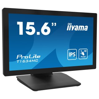 IIYAMA 39.5cm (15.6") T1634MC-B1S 16:9 M-Touch HDMI+DP+VGA retail