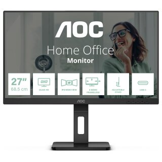 AOC 68.6cm (27") Q27P3CV 16:09 HDMI+DP+USB-C IPS black retail