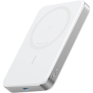 ANKER MagGo PowerBank 10.000mAh Slim weiss magnetische Powerbank im ultra-schlanken Design fuer iPhone 12 und hher und AirPods