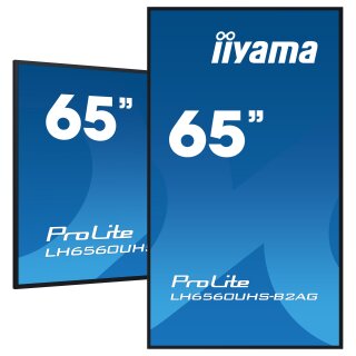 IIYAMA 164.0cm(65") LH6560UHS-B2AG 16:9 3xHDMI+2xUSB Spk (Speditionsversand)