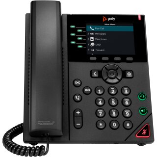 HP Poly VVX 350 6-Line IP Phone and PoE-enabled