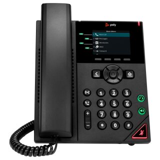 HP Poly VVX 250 4-Line IP Phone and PoE-enabled-WW