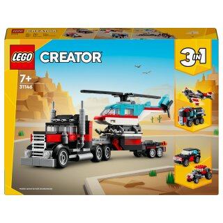 LEGO Creator Tieflader mit Hubschrauber 31146