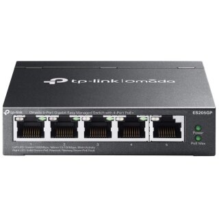 TP-Link Omada Switch 5x GE ES205GP 4-Port PoE+
