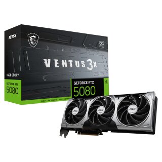 RTX 5080 16GB MSI Ventus 3X OC 16GB GDDR7 3 Fan