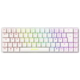 Sharkoon Gaming Tastatur PureWriter W65 weiß-rot DE