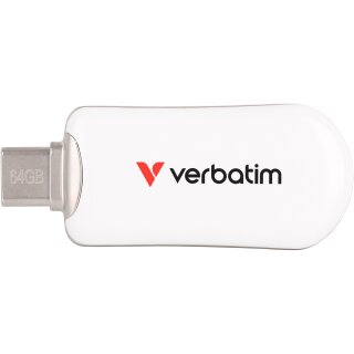 STICK 64GB Verbatim Plectra White USB-C Flash Drive 30228