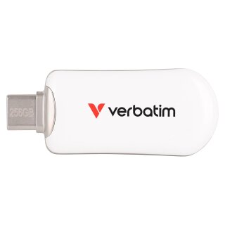 STICK 256GB Verbatim Plectra White USB-C Flash Drive 30230