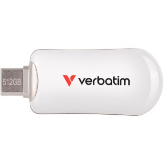 STICK 512GB Verbatim Plectra White USB-C Flash Drive 30231